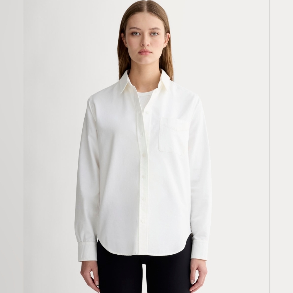 Everlane Shirt Womens White The Relaxed Oxford Japanese Must Have